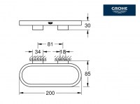 MEDIDAS TOALLERO ANILLA SELECTION GROHE